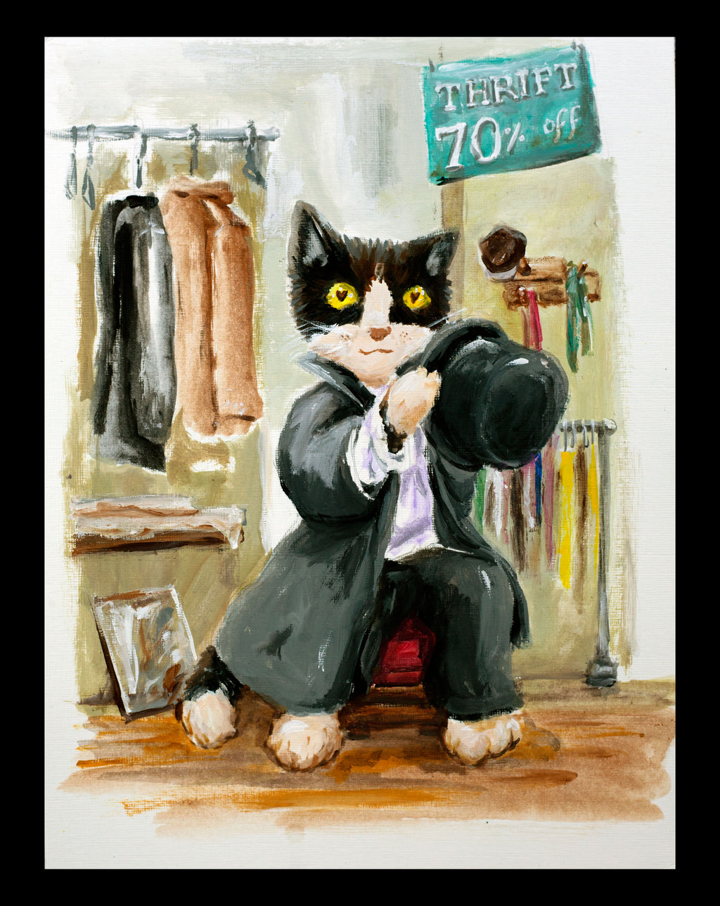 Art Print: Dapper Cat